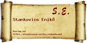Stankovics Enikő névjegykártya