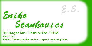 eniko stankovics business card