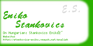 eniko stankovics business card